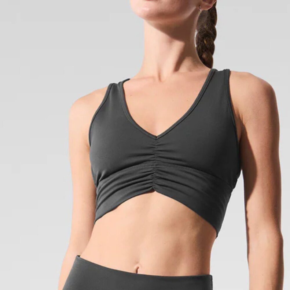 Alo Yoga Wild Thing Sports Bra in Olive Green Size Small